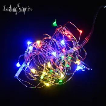 Trvalé Svadobné, Vianočné Dekorácie Svetlá 3m Svetlo Medený Drôt String Víla Svetlo AA Batérie Romantickú Udalosť Strana Dodávky