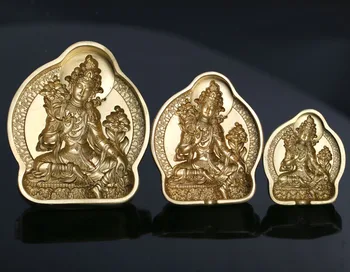 Tsa tsa par Tibetských Budhistických sôch / Zelená Tara tsa tsa par / Mosadz remeslá / náboženské predmety / oblation
