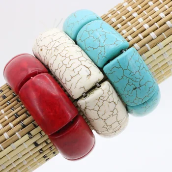 Turecko kameň elastický náramok multi prvok kolokačných DIY ,tri tvary môžu byť vybrané(sada troch farieb), veľkoobchod