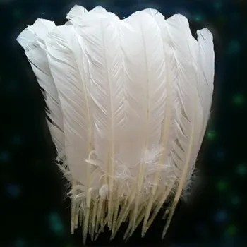 Turecko perie 100 ks 25-30 cm dlhé svadobné dekorácie prírodné perie veľmi krásne goose