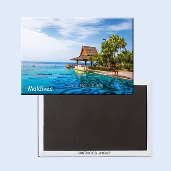 Turistické Chladnička Magnety 78*54 mm,Maledivy Cestovanie, Neohybné, Magnety na Chladničku 20903