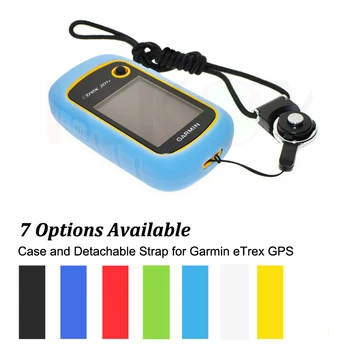 Turistika Ručné GPS Príslušenstvo silikónové Puzdro+Black Odnímateľný Krúžok na Krk pre Garmin eTrex 10 20 30 10x 20x 30x 309x