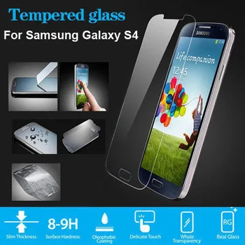 Tvrdené Sklo Screen Protector Fólia pre Galaxy S4 SIV S 4 Tvrdené Sklo Obrazovky pre Samsung i9500 Galaxy S4 i9505 +safe balík