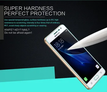 Tvrdené Sklo Screen Protector Samsung Galaxy J3 PRO J3110 NILLKIN Úžasné H Nanometrov Jasné, Proti roztrhnutiu Ochranný Film