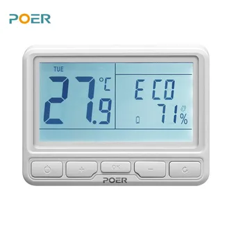 Týždenné programovateľné vody, podlahové vykurovanie Smart thermoregulator miestnosti regulátor teploty 4 termostaty kontrolujú app