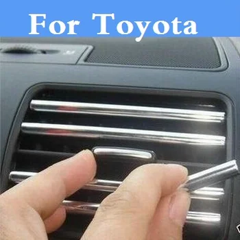 U Auto dekorácie pásy klimatizácia zásuvky čepeľ samolepky Pre Toyota Prius Prius c Probox Progres Pronard RAV 4 Rush Sai