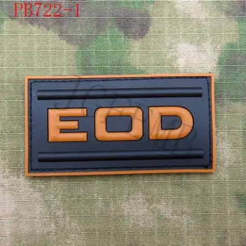 U. S. NAVY Likvidácia nevybuchnutej munície EOD Vojenské Taktické Morálku 3D PVC patch Odznaky Čierna Červená Zelená Sivá Tan Svetelný