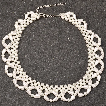 UDDEIN Golier reťazca simulované pearl šperky, svadobné svadobné doplnky, módne vyhlásenie choker náhrdelník & prívesok veľkoobchod