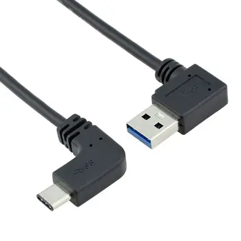 Uhlová 5Gbp/s Nové koleno dizajn, Pravý Uhol USB 3.1 USB-C Typ C, Kábel 1m 3 ft Typ-c, USB, Prenos Dát Nabíjanie káble
