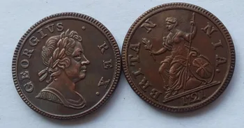 UK,1721,Prehliadanie British Mince George som,veľmi zriedkavé kópiu mince