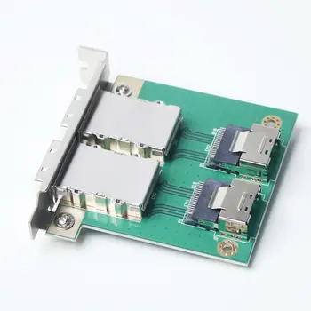 ULT-NAJLEPŠIE Dual 2 Port Mini SAS 26Pin SFF-8088 Na Mini SAS 36P SFF-8087 Adaptéra PCI Držiak