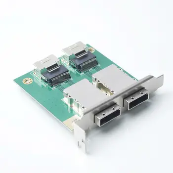 ULT-NAJLEPŠIE Dual 2 Port Mini SAS 26Pin SFF-8088 Na Mini SAS 36P SFF-8087 Adaptéra PCI Držiak