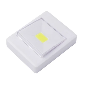 Ultra Svetlé Magnetické Mini COB LED Stenové Svetlo Nočné Osvetlenie Tábora Lampa Batérie Prevádzkované s vypínačom Magic Pásky pre Garáž Skrine