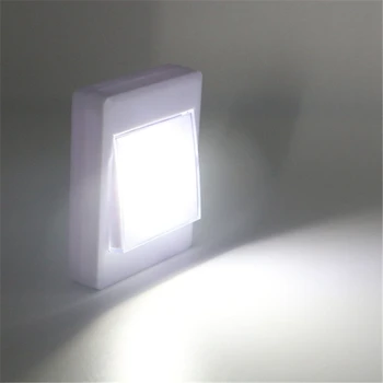 Ultra Svetlé Magnetické Mini COB LED Stenové Svetlo Nočné Osvetlenie Tábora Lampa Batérie Prevádzkované s vypínačom Magic Pásky pre Garáž Skrine