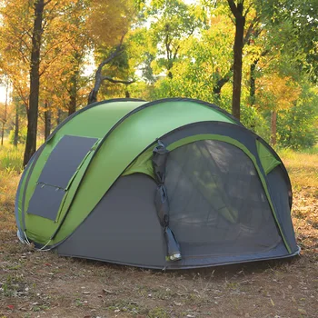 Ultralarge automatické 3-4 osoby, kvalitný pop-up rýchlosť otvorený camping stan veľký altánok slnko útulku