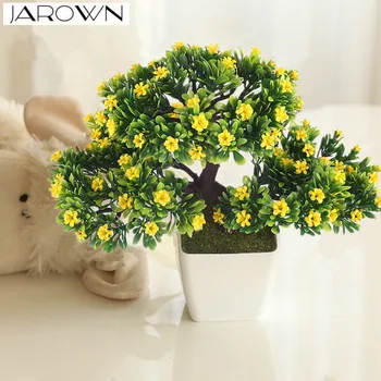 Umelý kvet rastlín črepníkové bonsai falošné kvetu rastlín, borovíc pre svadobné, vianočné domáce dekorácie