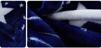 Unihome mäkké Obdĺžnik biele hviezdy a tmavo modrá aky tlač flanelové deku alebo ako gauč kryt /tešiteľ kryt