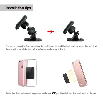 Universal Car Phone Držiak na Mobilný Telefón Stojan Magnetický Držiak pre iPhone 6s 7Plus Sumsung Tablet Auto Dashboard Mount Držiak
