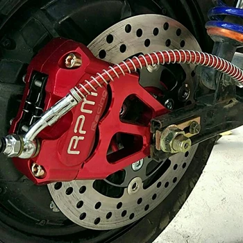 Univerzálny 82mm montáž hole ihrisku Motorke Brzdový Strmeň RPM Upravený Motocykel, 4 Piesty, Strmeň pre Honda, Suzuki Kawasaki