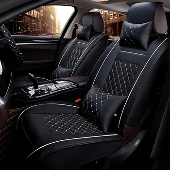 Univerzálny PU Kožené autosedačky kryt pre Audi A6L R8 Q3 Q5 Q7 S4 RS Quattro A1 A2 A3 A4 A5 A6 A7 A8 auto príslušenstvo, auto nálepky