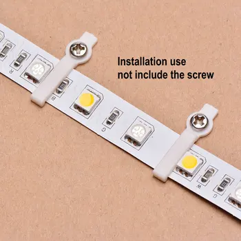 Upevnenie LED Pásy Montážny Klip 8 mm 10 mm 12 mm Non-vodotesný LED Pás Držiteľ 10pcs/veľa