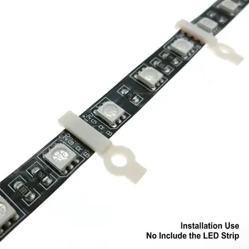 Upevnenie LED Pásy Montážny Klip Konektor mm 8 mm 10 mm 12 mm pre Č vodotesný LED Pás,10pcs/veľa