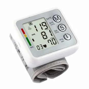 Upgrade Automatické Zápästie Krvný Tlak Monitor Full Intelligense Sphygmomanometer Putá Pulzu Meranie Prístroj Pre Starostlivosť O Zdravie