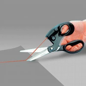 Upgrade laser šijacie nožnice rezané krivý svetlo usmernenia nožnice na vyšívanie, šitie dodávky