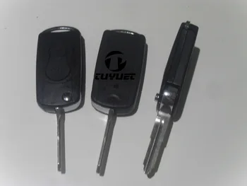 Upravený Kľúč Shell pre Ssangyong Actyon SUV Kyron 2 Tlačidlo Flip Skladacie Diaľkové Tlačidlo Prípade s logom