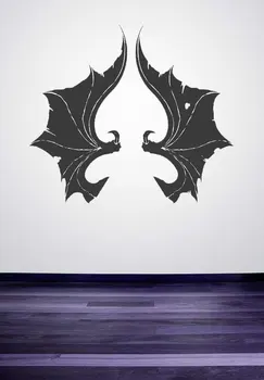 Upír Dovolenku Halloween Decoative Nástenné Maľby Bat Krídla Vzor Umenie Samolepiek na Stenu, Na Domácej Pohode Dekor Tapety WM-178