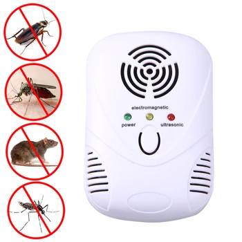 USA/EÚ 6W Elektronické Ultrazvukové Pešti Chaser Elektronické Ultrazvukové Krytý Potkan Myš Hmyz, Hlodavce prípravky na Kontrolu Škodcov Mosquito Repeller