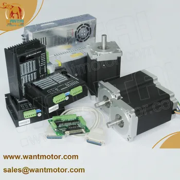 (USA,Nemecko Loď a Zadarmo EÚ) 6Axis 3D CNC Printer kit 425oz-v a 1600oz-v Wantai stepper motory 7.8/80VDC DQ860MA