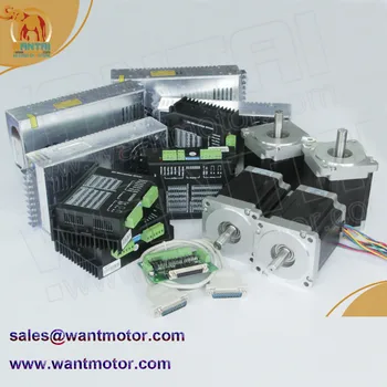 (USA,Nemecko Loď a Zadarmo EÚ) 6Axis 3D CNC Printer kit 425oz-v a 1600oz-v Wantai stepper motory 7.8/80VDC DQ860MA
