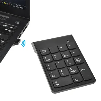 USB 2.4 G Wireless Mini numerickej Klávesnice 18 Kľúče, Digitálne Klávesnica Pre iMac/MacBook Air/Pro Notebook PC Prenosný Ploche