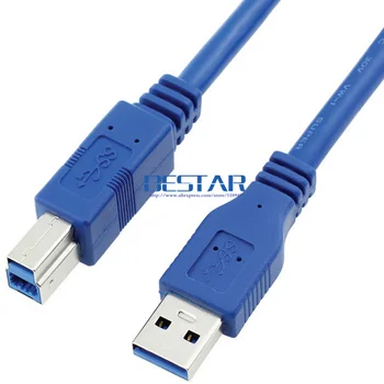 USB 3.0 typ Muža SOM na USB 3.0 Typ B Samec BM USB3.0 predlžovacieho Kábla 0,3 m 0.6 m 1m 1,5 m 1,8 m 3m 5m 1 metrov 2ft 3 ft 5 ft 6 10 ft