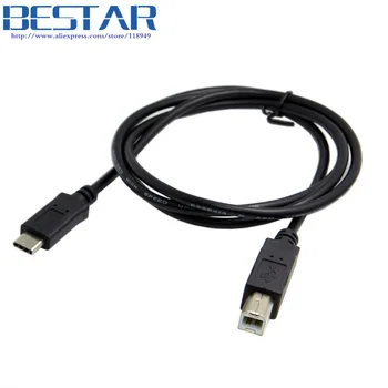USB-C, USB 3.1 typ-c Typu C Konektor Samec na USB 2.0 Typ B Samec Dátový Kábel 1m 3 ft