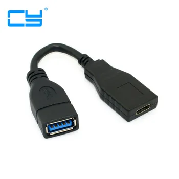 USB-C, USB 3.1 Typ C Žien na Ženské OTG Kábel pre Macbook Tabletu, Mobilného Telefónu, 10 cm