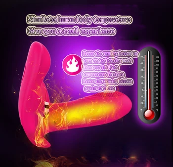 USB kúrenie strapon dildo vibrátor pre ženy stimulátor klitorisu rabbit vibrátor g-spot masáž, sex produkty pre ženy