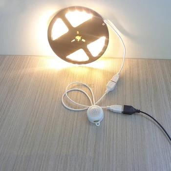 USB LED Svetlo, Pás Prepínač DC5-24V Ľudské Telo, Infračervené PIR Snímač Pohybu Prepínač M13 dropship