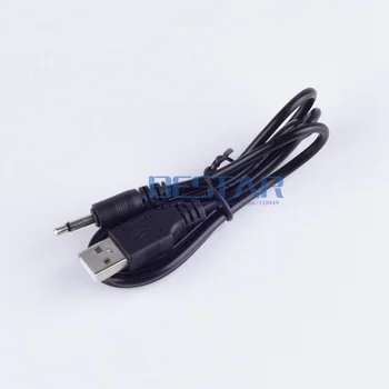 USB Muža Na 3.5 mm Audio kábel 1m 3 nohy 5V 2A Mono 3,5 mm USB Koleno Dizajn, Čierna
