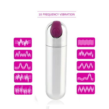 USB Nabíjateľné 10 Rýchlostiach Vibrovanie Klitorálny G Mieste Stimulátor Vibrátory,Bullet Stlmiť Análny G-Spot Vibrátor Sexuálne Hračky Pre Ženy O2