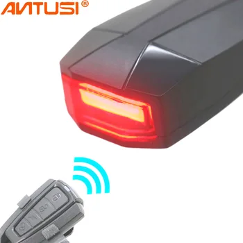 USB Nabíjateľné zadné svetlo Svetlo na Bicykel na Bicykli LED Bezdrôtový Požičovňa Alarm Bell Anti-theft Diaľkové Ovládanie bike Príslušenstvo