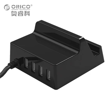 USB Nabíjačka, Držiak ORICO 4 Porty Ploche Inteligentná Nabíjačka Telefónu / Tabletu dbajte na to, Samsung iphone Power Bank - (CHK-4U)