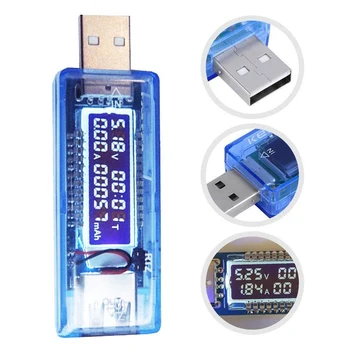 USB Napájací Monitory Multi meter Ampér Aktuálne Meter LCD Tester Napätia Batérie Tester Nabíjačky