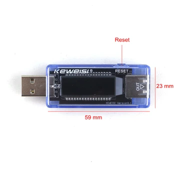 USB Napájací Monitory Multi meter Ampér Aktuálne Meter LCD Tester Napätia Batérie Tester Nabíjačky