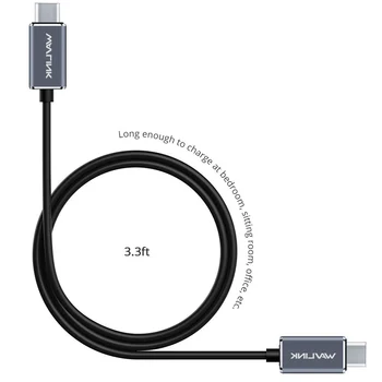 USB Typu C, USB-C Kábel USB 3.0 Typ C Kábel do 5Gbps pre USB Typ-C Zariadenia 1M Wavlink Pre MacBook ChromeBook Pixel Nexus 5X
