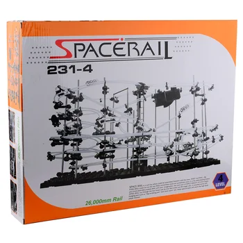 UTOYSLAND SpaceRail DIY Fyziky Space Ball Rollercoaster Úroveň 1 3 4 s Oceľové Guľôčky Powered Výťah Vzdelávacie Hračky pre Deti,