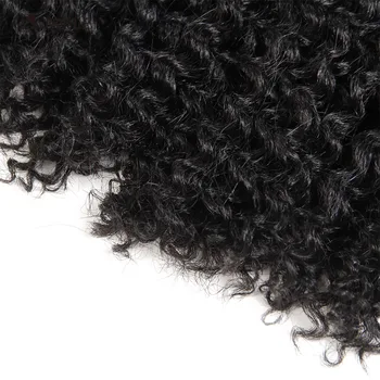 Ušľachtilý 12inch Syntetické Krátke Kučeravé Vlasy 2ks/veľa Pre Čierne Ženy Stroj Dvojitý Útok Zväzky Zaoberá 120 g Kanekalon Vlasy