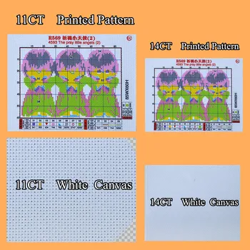 V Celadon Kanvica Domova Výšivky Kríž Nastaviť DMC Cross Stitch Textílie Čínsky Počíta Cross Stitch Vzor Domáce Dekorácie