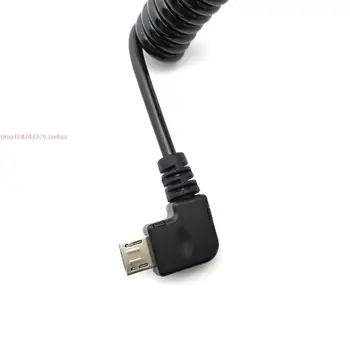 V pravom Uhle 90 stupňov, USB 2.0 Micro Samec na Typ Mužskej Úsek Dátový Kábel Micro usb rozhranie Tablet a Telefón 2FT 60 CM 6
